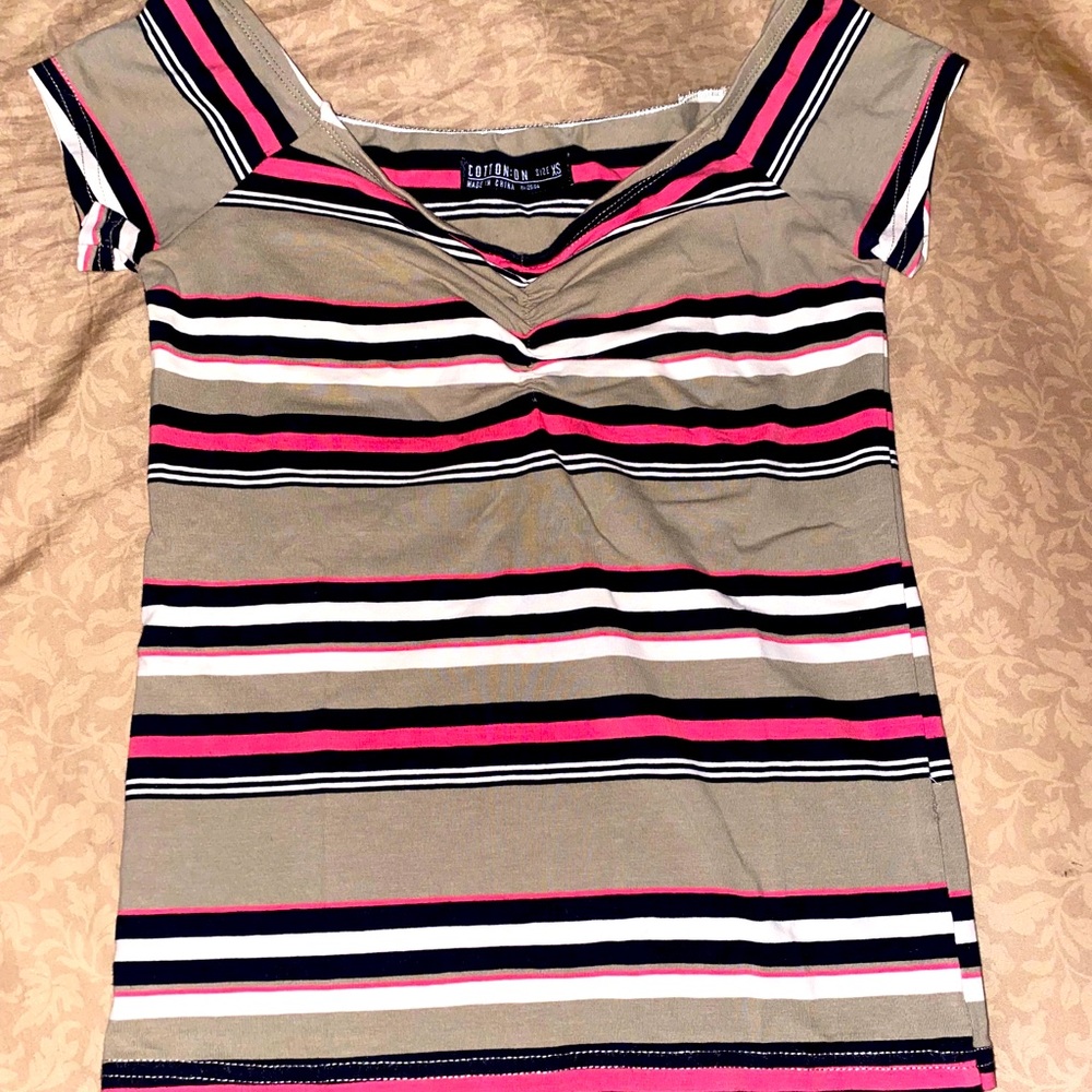 Worn once striped top
